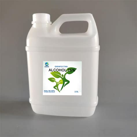 75 Ethyl Alcohol Ethanol In 2 5L Bottles Package For Sale China Price