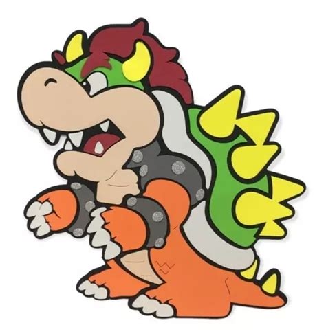 Figura Bowser Super Mario Bros De Fomi Tamaño Grande Mercadolibre