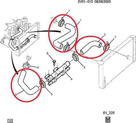 2004 Pontiac Gto Coolant Hoses 92157929 92112264 92055623 East Coast