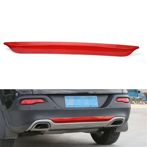 Bbq Fuka Pc Red Rear Car Tail Buttom Bumper Decorative Cover Trim Car