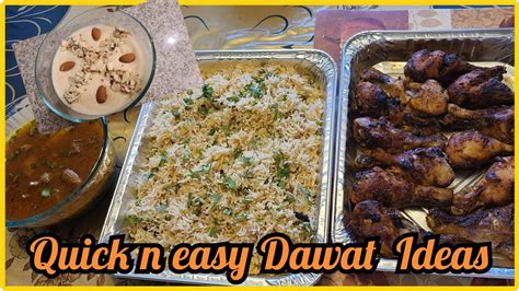 Quick And Easy Meal Preparation Ideas Quick And Simple Dawat Menu