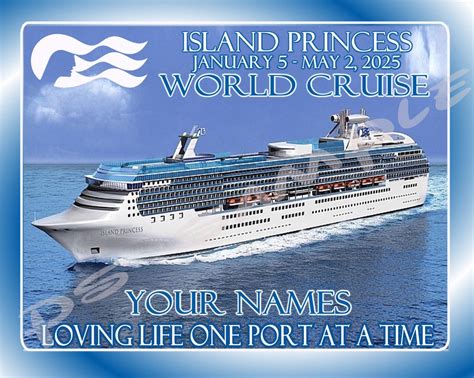 ISLAND PRINCESS 2025 World Cruise SHIP Magnet - Etsy