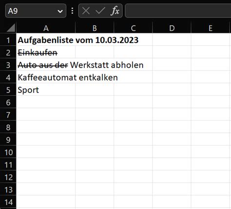 ᐅ Text und Zahlen in Excel durchstreichen Anleitungen Tipps