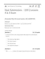 So Exam Pdf Social Impact Of Technology Quiz Submissions