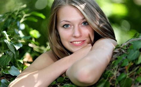 Tamara Blonde Smiling Blue Eyes Face Women MPL Studios