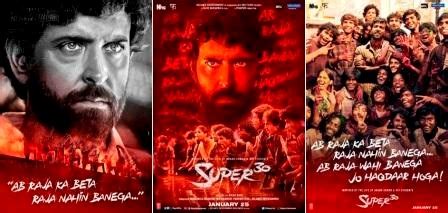 Hrithik Roshan Looks Intense On Super 30 Posters