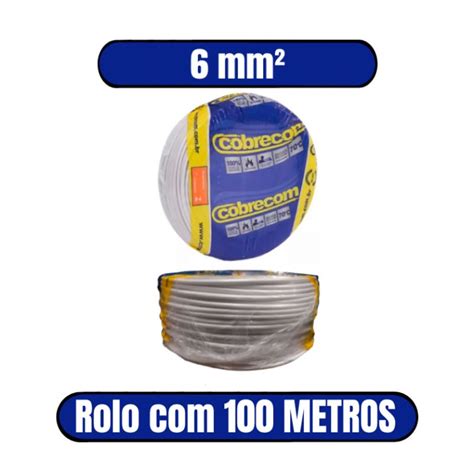 Cabo Flexível 750V 6mm Branco Cobrecom Solução Ideal para