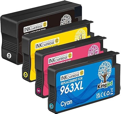 Kingjet 963XL Ink Cartridges Remanufactured For HP 963 963XL Ink