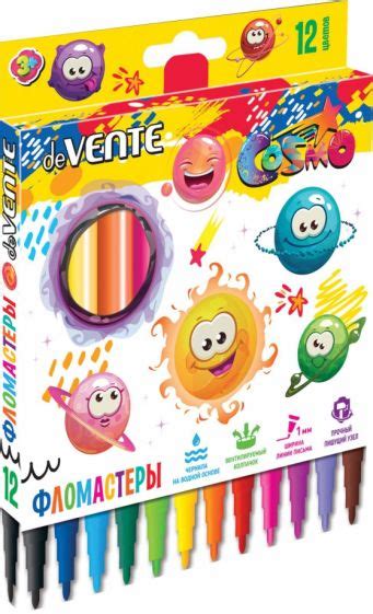 "Фломастеры Cosmo, 12 цветов" купить | ISBN 4627078938613 | Лабиринт
