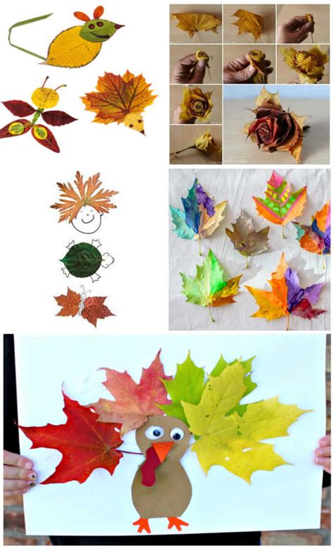 Leaf crafts for kids – Artofit