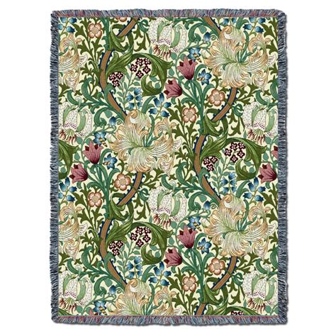 William Morris Golden Lily Throw – Quality Tapestries Inc.