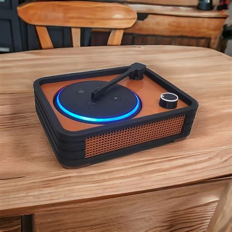 Suporte Alexa Echo Dot Toca Discos Retr Presente Decora O