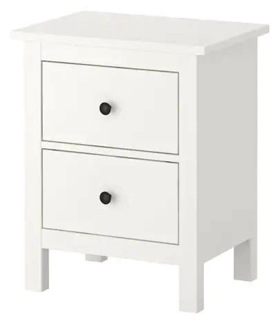 Ikea Hemnes Stolik Nocny Szuflady Bia A Fv