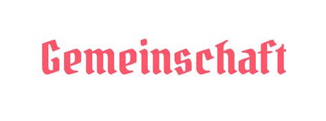 Gemeinschaft - Word Daily