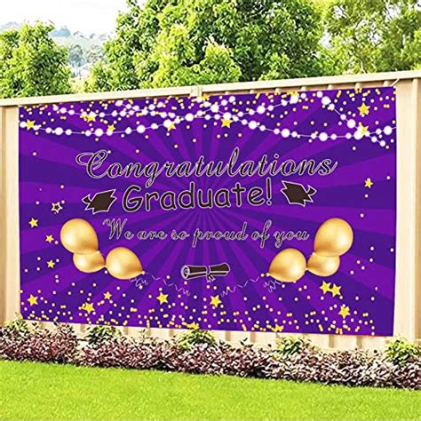 Purple Gold Graduation Party Supplies Nyu Purple Gold Graduation Party Decorations 2023