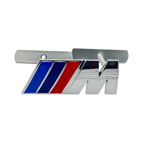 Chrome BMW M-sport Emblem Badge in Metal - Driverse.dk | Driverse