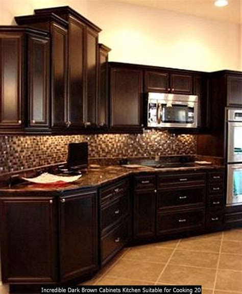 Brown Painted Kitchen Cabinets