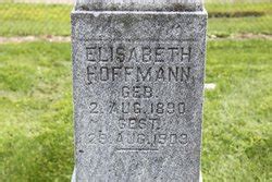 Elisabeth Hoffmann 1890 1909 Homenaje De Find A Grave