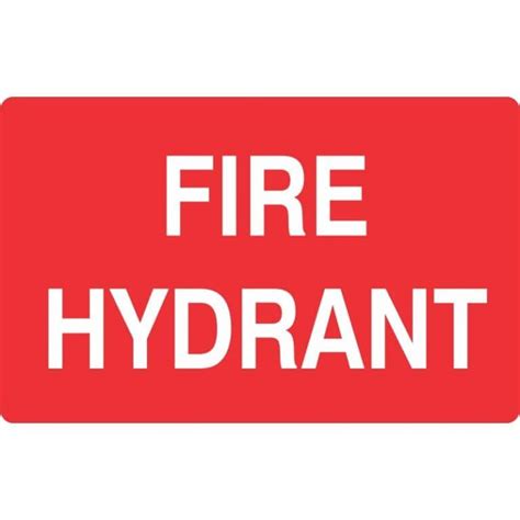 Fire Hydrant Sign Fire Service Signs Shop Safety Signs At Signsmart