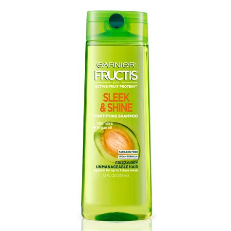 Garnier Fructis Sleek And Shine Fortifying Shampoo With Vitamin E And Argan Oil Frizzy Dry