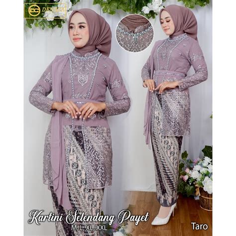 Jual Permata Olshop Kebaya Kartini Kutu Baru Tunik Salendang Payet