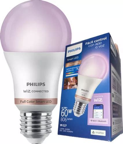 Philips Smart E27 Wiz Wi Fi Multicolores Matter Google Alexa