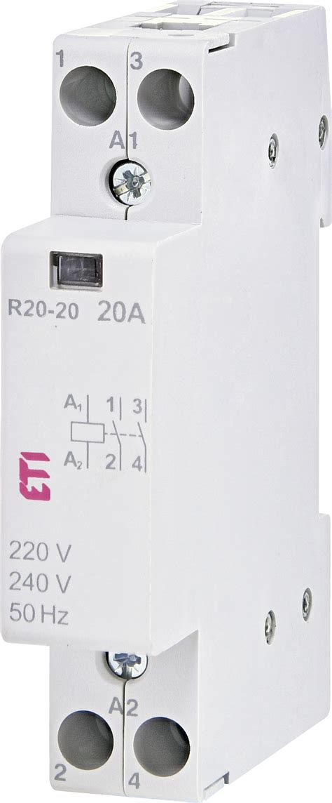 Mais Automação Contactor modular R20 20 20A AC1 2NA 230V