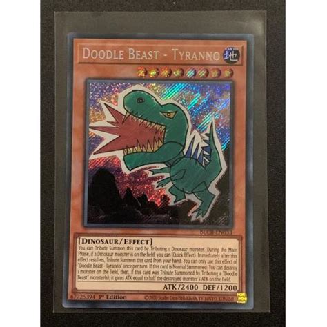 Doodle Beast Tyranno BLCR EN033 Secret Rare 1st Edition