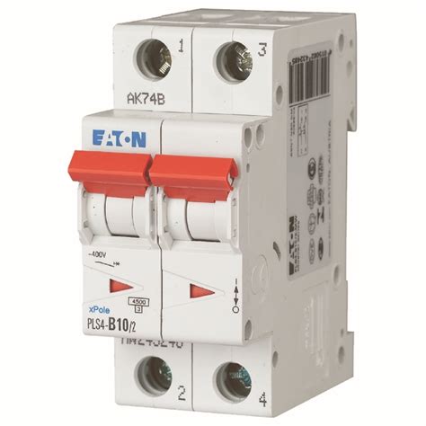 Disjoncteur 2 Pôles 10a 45ka Type C Eaton Matoselec