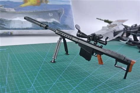 1 6 M82a1 Barrett Sniper Rifle Assembling Gun Model Assembly Plastic Weapon For 1 6 Soldier