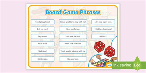 Board Game Phrases Word Mat Twinkl KS1 Profesor Hizo