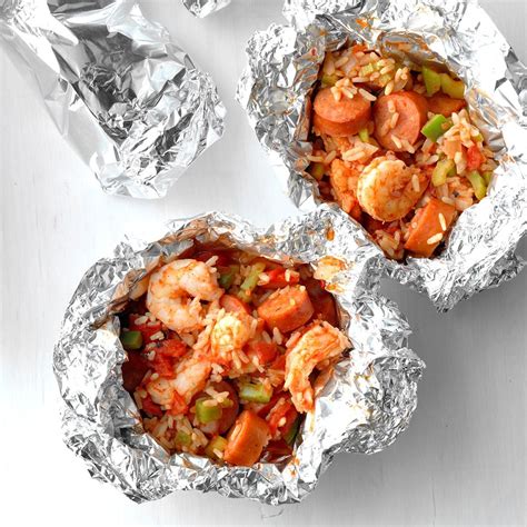 Foil Packet Shrimp And Sausage Jambalaya Recipe How To Make It