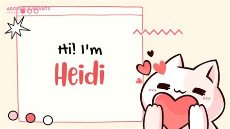 Heidi Name Meaning, Origin & 52+ Best Middle Name For Heidi - Adorable ...