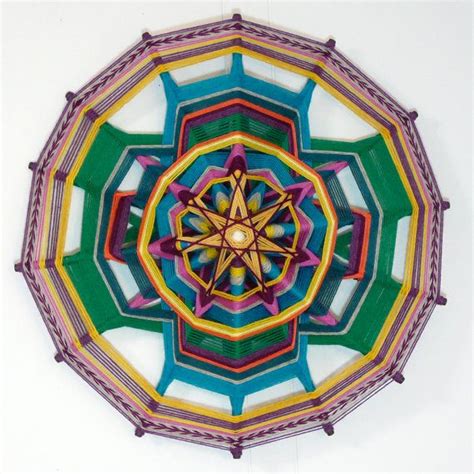 Ever Onward A 7 Stick 14 Sided Ojo De Dios 18 Inches All Wool Yarns