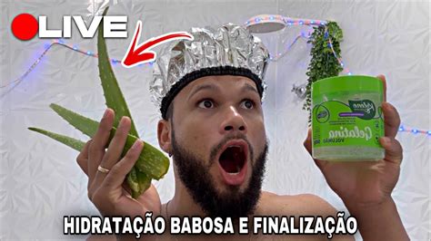 Lavando Hidratando E Fazendo Dedoliss No Cabelo Crespo Ao Vivo Youtube