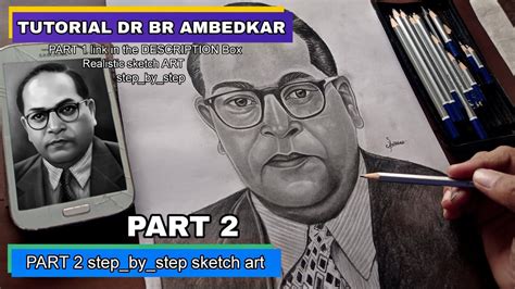 How To Draw Dr Br Ambedkar Realistic Sketch Part 2 Stepbystep Drbrambedkar Art Youtube