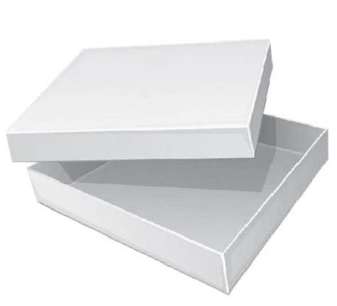 Matte Lamination Rectangular Corrugated White Paper Box Size X