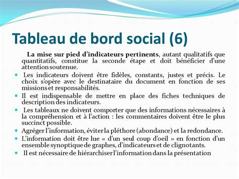 Bilan Social Et Tableaux De Bord Des Outils De Pilotage Au Service Des