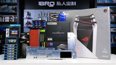 BRO4K PC Build ASUS ROG Strix Helios Silver ROG Theme 13900K RTX4090