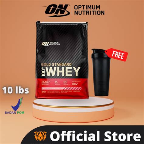 Jual Optimum Nutrition Whey Gold Standard 10 Lbs On Wgs Protein 10 Lb Shopee Indonesia