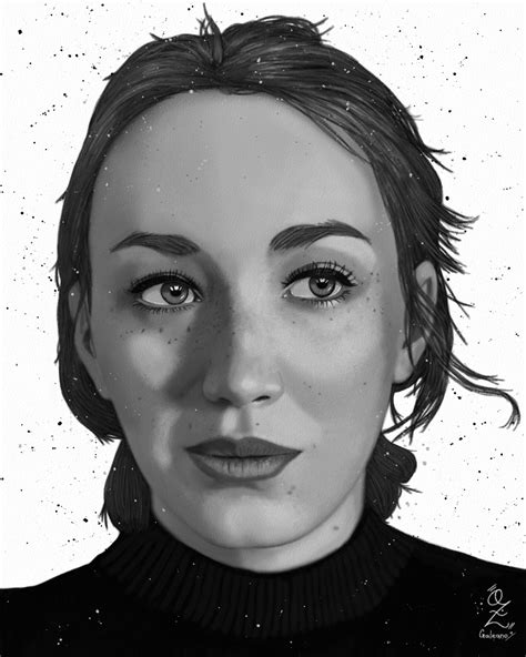 Model Portrait Drawing By Oz Galeano By Oz Galeano On Dribbble