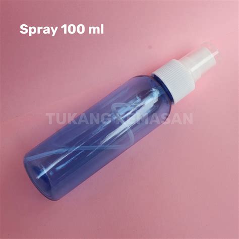 Jual Botol Biru Spray 100 Ml Botol Br PET Botol Parfum Shopee