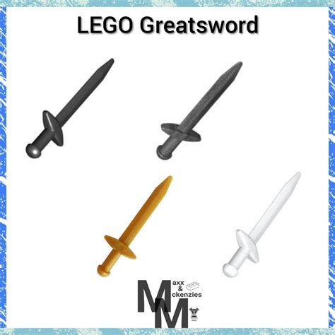 Sword Greatsword Thick Crossguard 18031 Lego Minifigure Weapon