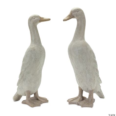 Melrose International Duck Figurine Set Of 2 1875in Oriental Trading