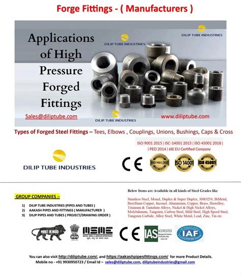 Stainless Steel Ti Forged Fittings For Structure Pipe Material