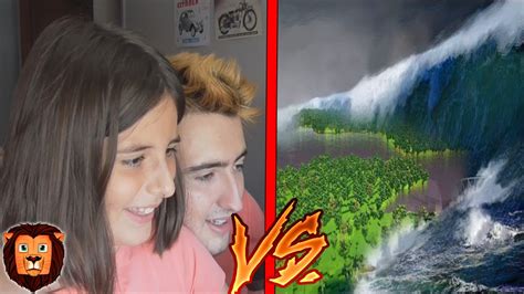 Minecraft RETO DE LA BASE VS TSUNAMI Con MIS PRIMOS PRIMOS VS TSUNAMI