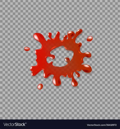 Realistic blood spatter Royalty Free Vector Image