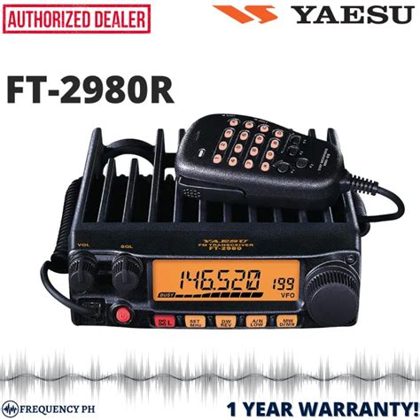 Yaesu Ft 2980r 80w Vhf Mobile Transceiver Base Radio Ft2980r 1 Year Warranty Lazada Ph