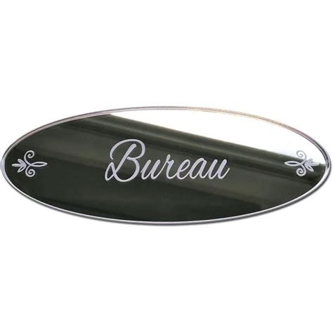 Plaque De Porte Bureau En Plexi Miroir Autocollant Plaque Miroir Adhésive Dimensions 16 X 6 Cm