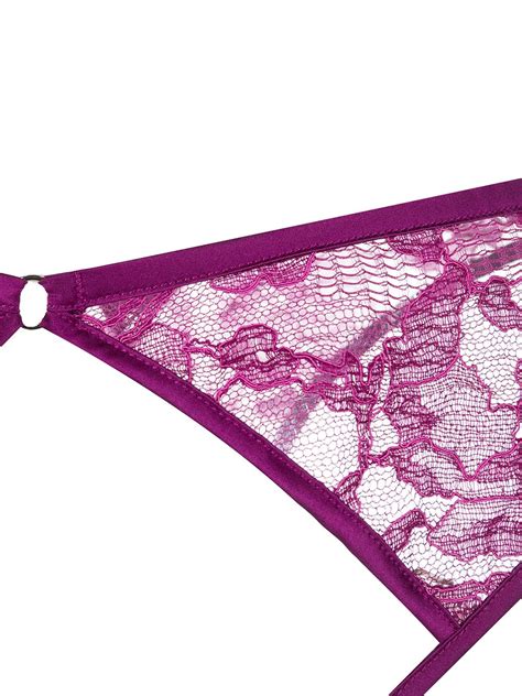 Fleur Du Mal Magnolia Lace Ouvert Briefs Farfetch